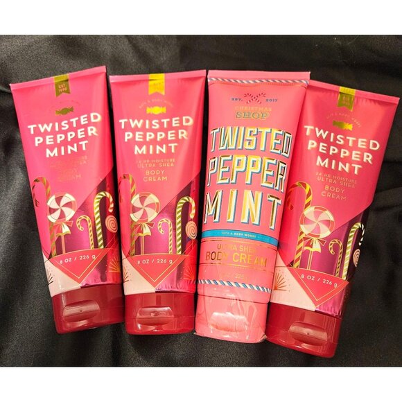 Bath and Body Works Lot of Twisted Peppermint Lotion Christmas - Picture 4 of 5